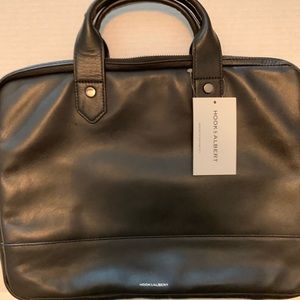 Slim Leather Brief Case